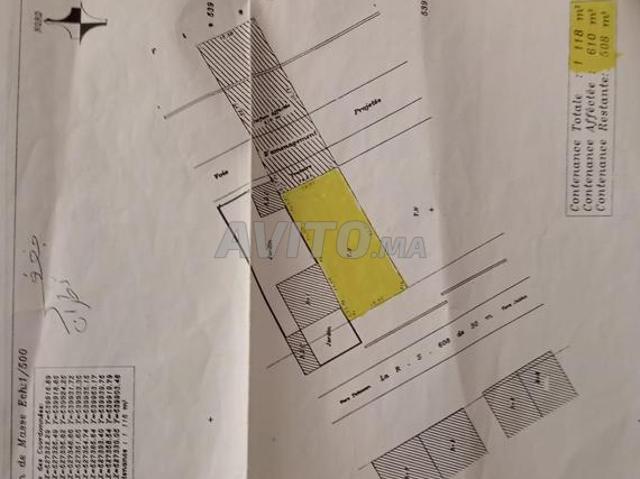 Terrain de 508 mètres à Oued Laou près de la mer
