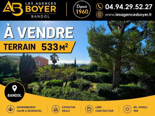 Terrain de 533 m2 en vente Bandol, Provence Alpes Côte d'Azur