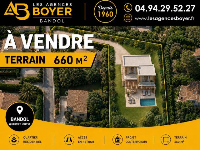 Terrain de 660 m2 Bandol, Provence Alpes Côte d'Azur