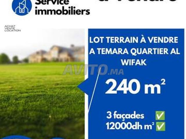 Terrain lot temara wikak 240m 3 façades