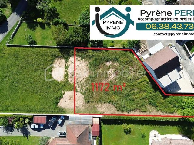 Terrain plat de 1 172 m² à Ceyzérieu 01350 – Secteur Grammont