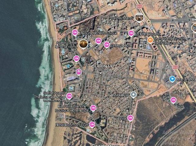 Terrain projet Hôtel à Founty Agadir