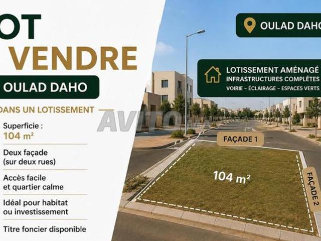 Terrain résidentiel Oulad Dahou