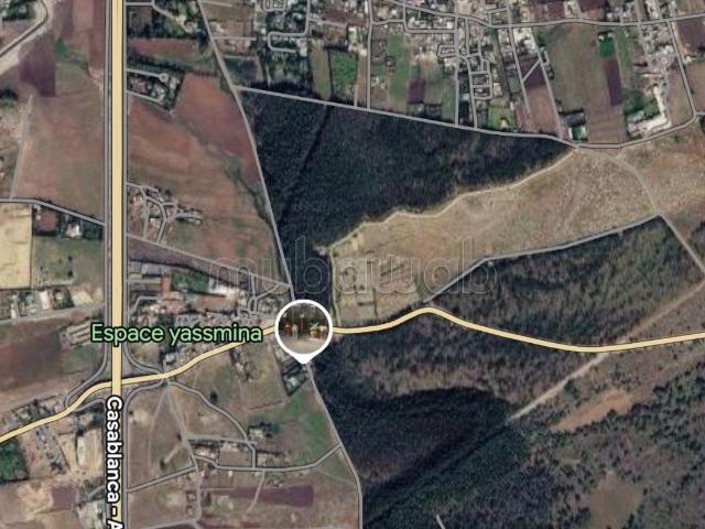 Terrain Titré * * m2 Bouskoura Façade Route