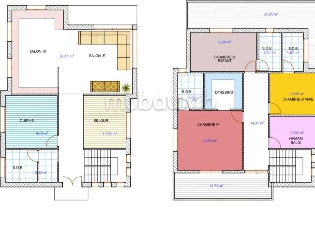 Terrain titré 1000m2 à vendre pour villa R1 près