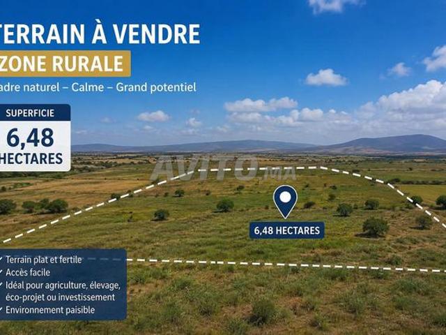 Terrain titré 1,7 ha à vendre Issen 40 min/Agadir