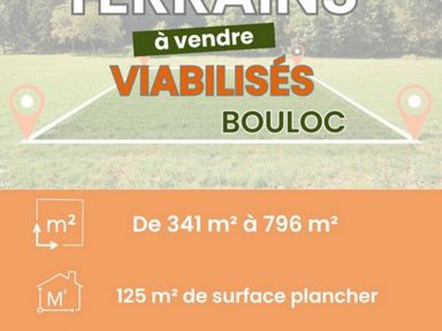 Terrain viabilisé de 405 m²