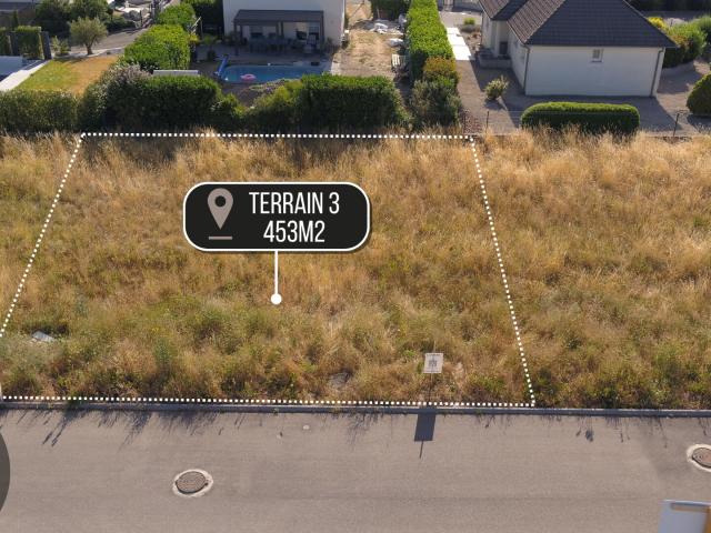 Terrain viabilisé de 453 m2 à Cernay ? Lot n 3 au Hameau du Piémont II