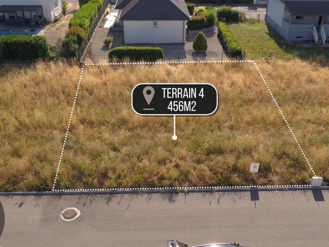 Terrain viabilisé de 456 m2 à Cernay ? Lot n 4 au Hameau du Piémont II