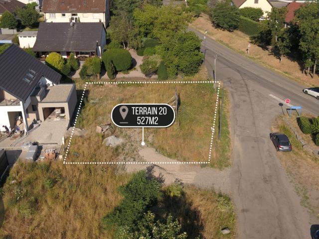 Terrain viabilisé de 527 m2 à Cernay ? Lot n 20 au Hameau du Piémont II
