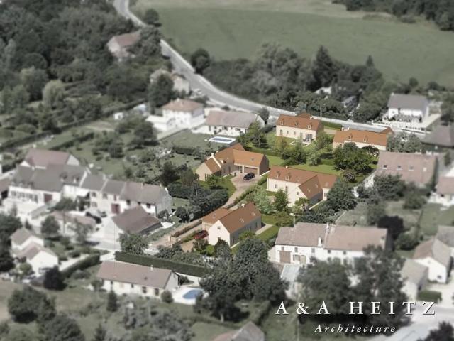 Terrain viabilisé de 1523 m² à Chaudenay