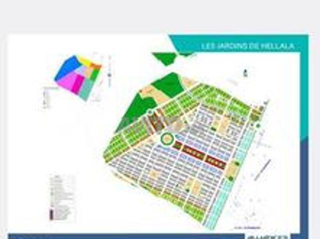 Terrain Villa chouka 350m2 jardin helala aliance