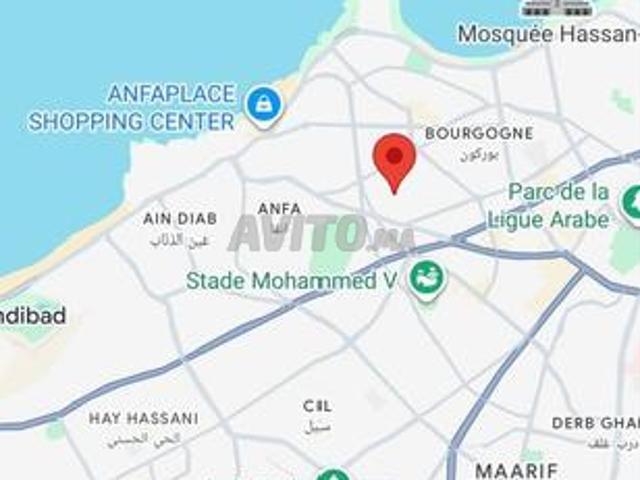 Terrain zone villa double face Bourgon anfa
