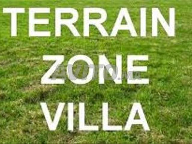 Terrain zone villa Dar Bouazza