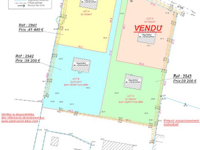 Terrain 1822 m2