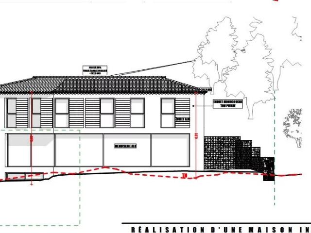 TERRAIN 1000 M² avec permis purgé pour une maison de 215 m² à