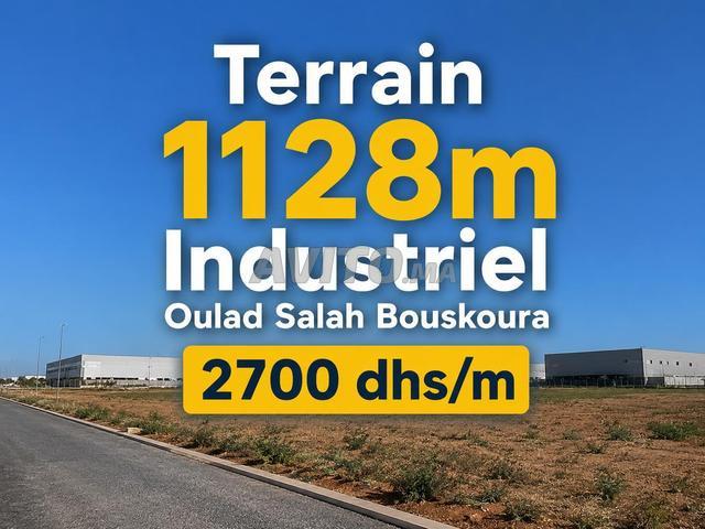 Terrain 1128m industriel Oulad Salah