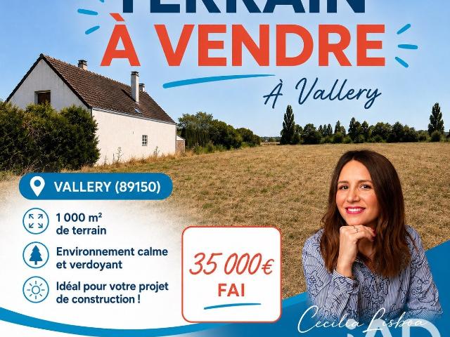 Terrain 1 000 m²
