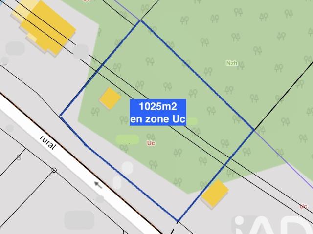 Terrain 1 025 m²