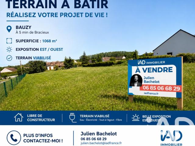 Terrain 1 068 m²