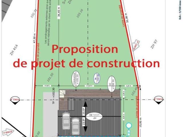 Terrain 1 122 m²