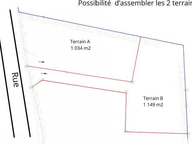 Terrain 1 149 m²