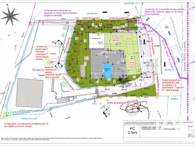 Terrain 1 450 m²