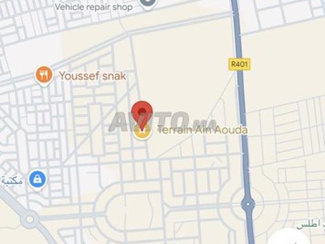 Terrain 238m2 à vendre Ain Aouda Sidi Al Arabi