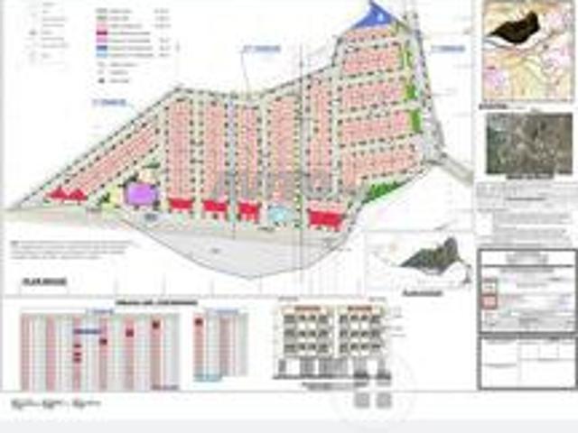 Terrain 2 façades 130 mètres garage 3 lotissement
