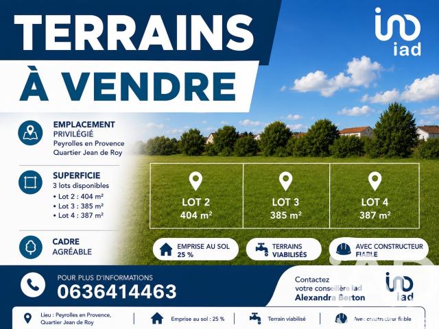 Terrain 385 m²