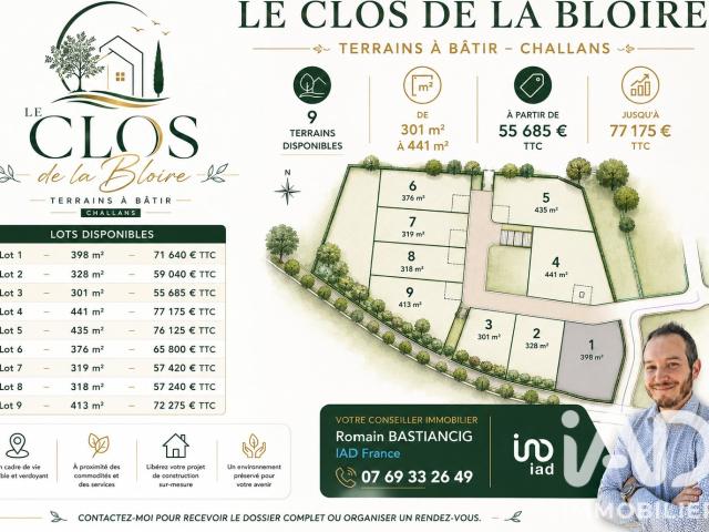 Terrain 398 m²