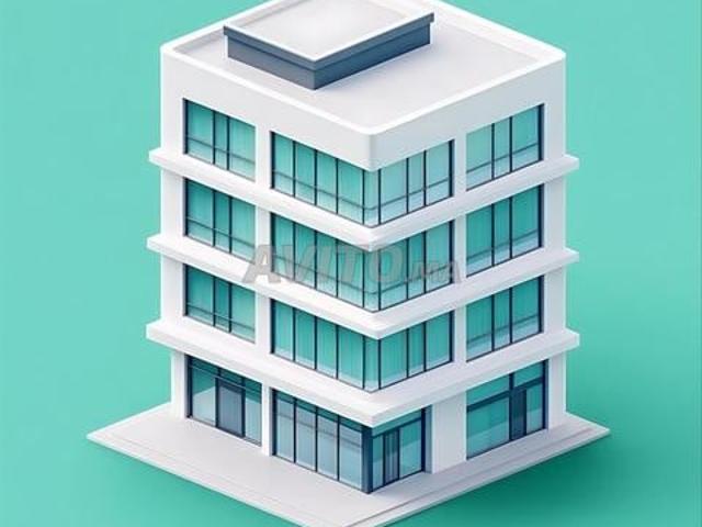 Terrain 300m zone immeuble