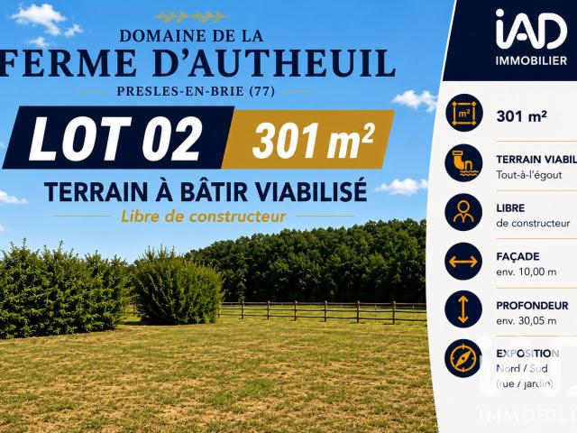 Terrain 301 m²