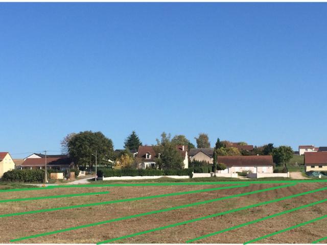 Terrain 3 lots de 1 000 m2