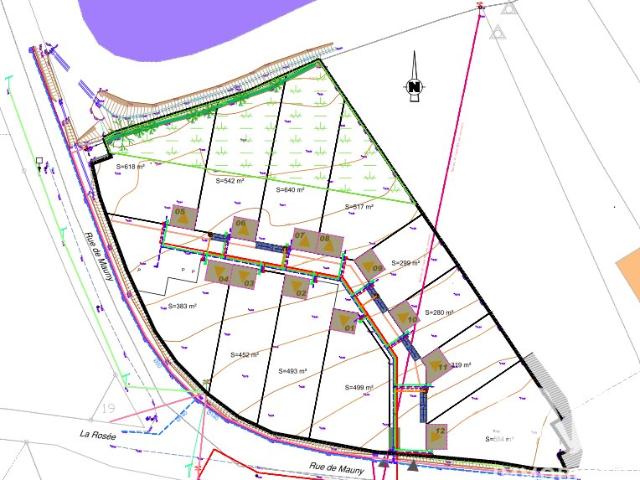 Terrain 452 m²