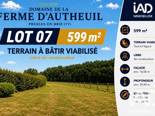 Terrain 599 m²