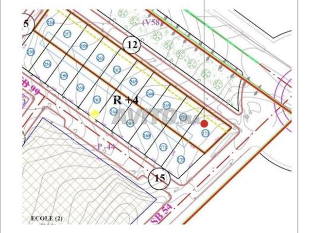 Terrain 534m² Mountazah Bouknadel R+4