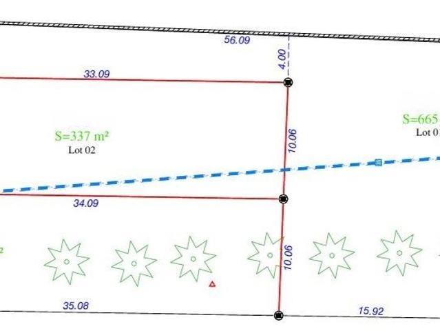 Terrain 665 m²