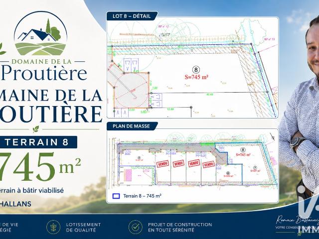 Terrain 745 m²