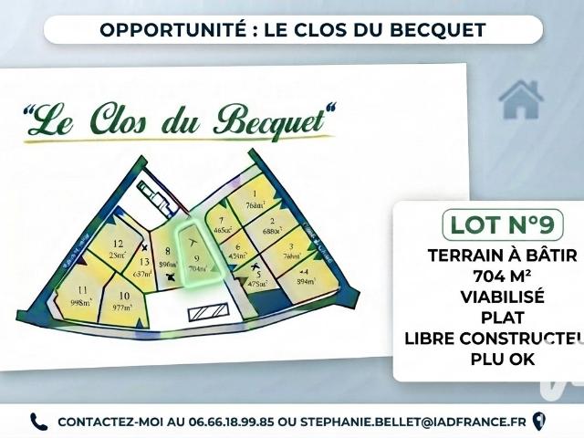 Terrain 704 m²