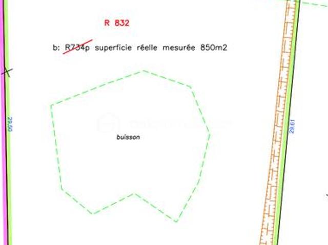 Terrain 850m2 a viabiliser