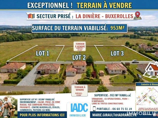 Terrain 953 m²