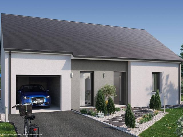 Terrain+Maison à Marcilly sur Vienne 2 chambres