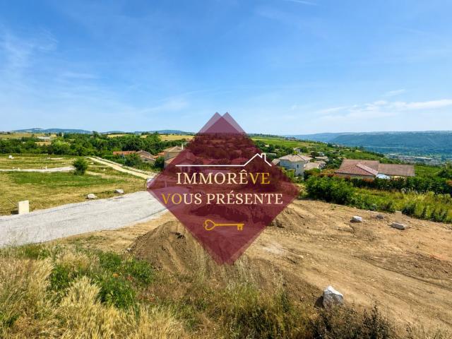 Terrains à bâtir viabilisés de 809 m2 sur les hauteurs de Vérin