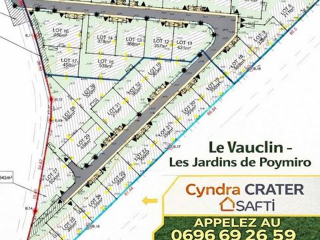 TERRAINS À VENDRE EN LOTISSEMENT en cours de création