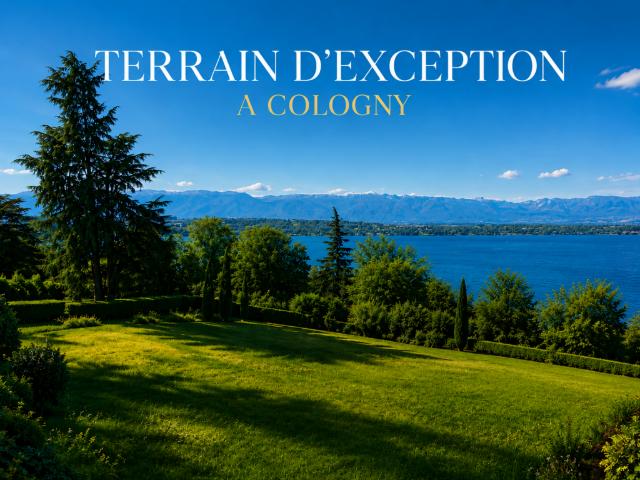 Terrains avec vue lac à Cologny
