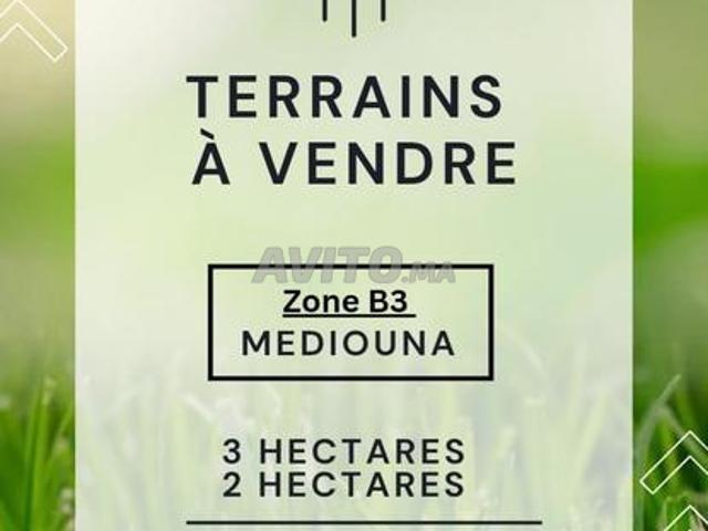 Terrains constructibles B3 à Mediouna