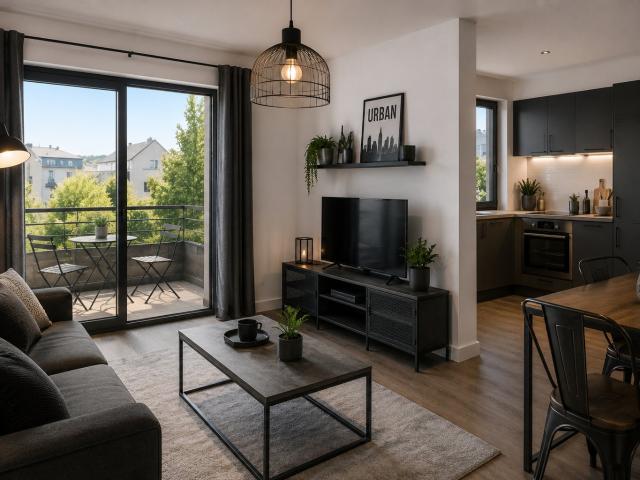 Terrasse – Tram à pied 2 pièces, 46 m²