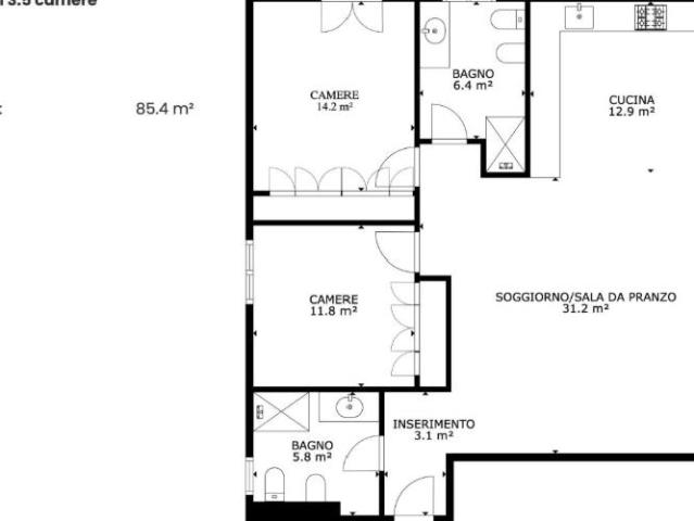 Terrassenwohnung 3.5 Zimmer