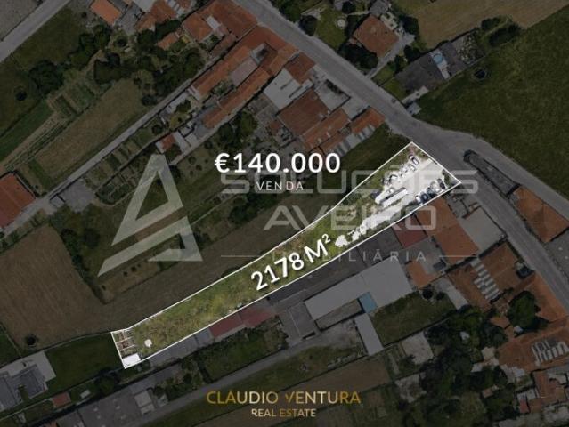 Terreno na estrada principal de Aradas com 24 m de frente com viabilidade de construção para armazém ou Moradia s